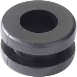 Przepusty HellermannTyton, HV1302-PVC-BK-M1, 633-03020, (Ø x W) 15.9 mm x 9 mm, czarny, 1 szt.