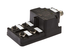 Moduł logiczny 42x122x60mm AND 10-30V złącze M12 żeńskie 4-pinowe złącze M12 męskie 4-pinowe IP67 VL600114