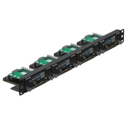 Uctronics 19" 1U Raspberry Pi Rack Mount with SSD Mounting Brackets (Holds 4x RPi)