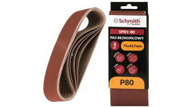 Pas Bezkońcowy Taśma Papier Ścierny P80 75X457mm 5Szt Schmith