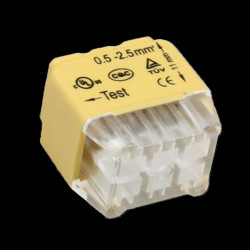 Złączka instalacyjna wciskana 6-przewodowa dwurzędowa na drut 0.75-2.5mm2 IEC 300V/24A 50 szt. OR-SZ-8004/6/50