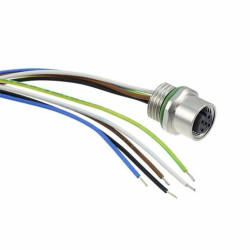 21033176505 Gniazdo M12 PIN: 5 żeńskie kod A-DeviceNet / CANopen na panel