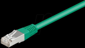 1.5m Cat.5e cable, green, network cable RJ45