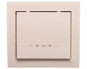 KIER Łącznik pojedynczy z podświetleniem beżowy ŁP-1WS/01