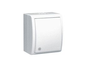 AQUARIUS Wyłącznik krzyżowy n/t IP54 biały AQW7/11 KONTAKT SIMON