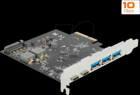 89064 PCIe x4 > 2x External USB 3.1 C, 3x USB 3.1 A