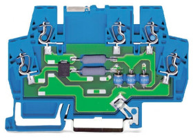 Element tłumiący przepięcia 24 V DC na szynę DIN WAGO Ochrona przeciwprzepięciowa
