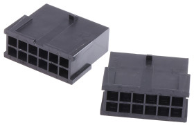 Obudowa złącza 12-pinowe 2-rzędowe raster: 3mm Molex Męski Montaż na kablu Micro-Fit 3.0 Wtyk Micro-Fit 3.0