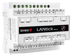 Moduł przekaźników sterowany przez Internet Inveo LANTICK PE-4-4