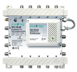 Multiswitch 5/8 aktywna tv naziemna 5 wejść / 8 wyjść SPU 58-09