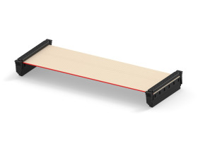 Wiązka kablowa, SMC, 100mm, Taśma IDC, Czerwony