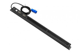 Listwa zasilająca SMART PDU 0U, wtyk IEC 60309 16A/250V, gniazda 18xC13 10A/250V, 6xC19 16A/250V,16A DN-IP2-V3-18C13-6C19