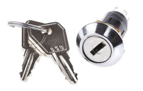 Wyłącznik kluczykowy, SP-CO, 1 A przy 24 V AC/115 V AC 2-Way, -20 → +65°C