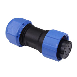 4 Pin Waterproof W17 Female Plug Cable Connector IP68 5A