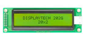 Wyświetlacz monochromatyczny LCD, , Alfanumeryczny, Displaytech