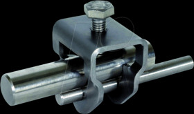 630129 Earth rod connection clamp, stainless steel, D 20 mm