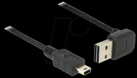 83543 EASY-USB-A male up/down angled&gt;mini-male 1m