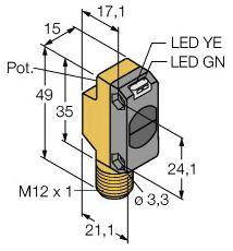 Czujnik dyfuzyjny Turck QS18VP6DLQ8 3800772 1 szt.