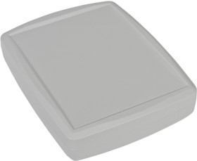 ABS handheld enclosure, (L x W x H) 184.4 x 144.15 x 38.35 mm, light gray, IP67, 4U34191504019