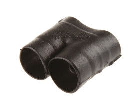 Łącznik T., 2-palczasta, Czarny, materiał: Elastomer odporny na płyny, 6.6mm,TE Connectivity