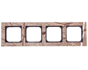 SONATA Ramka poczwórna kameń (forest) R-4RK/36
