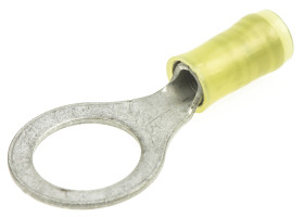 Zacisk oczkowy rozmiar przewodu 6.6mm² Ø , M12 izolowany średnica wew 13.08mm Żółty TE Connectivity