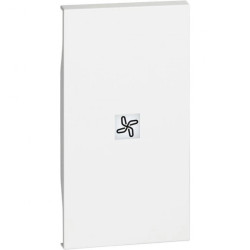 LIVING NOW klawisz z okienkiem podświetlenia wentylacja 2mod. biały KW01M2RN