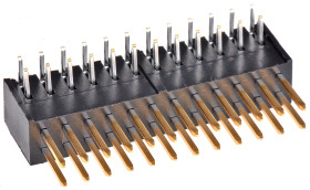 Listwa stykowa PCB 24-pinowe HIF3H raster: 2.54 mm Kąt prosty 2-rzędowe Hirose Otwór przelotowy 300 V W osłonie