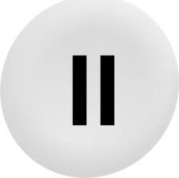 Label, white, for Flush 30 mm, ZBAF136