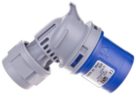 Wtyczka przenośna kątowa 16A 3P 230V niebieska IP44 TURBO TWIST 8013-6TT