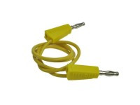 KAB64.74 Przewód pomiarowy 2xbanan z gniazdem - żółty długość: 1m