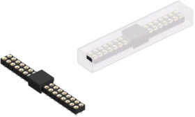 Socket header, 36 pole, pitch 2.54 mm, straight, MK220SMD36BSM