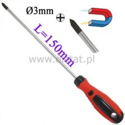 Wkrętak krzyżowy, magnetyczny, PH 0x150