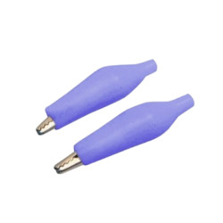 Krokodylek L=27mm niebieski izolowany