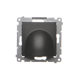 Simon 54 Przyłącze kabla (moduł) czarny mat DPK1.01/49