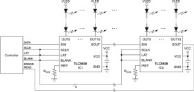 16 channel constant current LED driver with LED open Detection