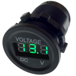 Wskaźnik napięcia /Voltomierz G 6-30V LED GREEN okrągły