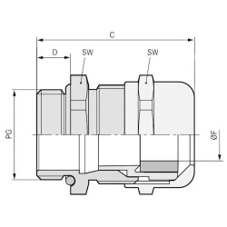 LAPP 52115720 gland PG11 brass 50 pcs high reliability and strain relief