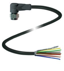 Pepperl+Fuchs 295573 Złącze konfekcjonowane czujnika/aktuatora V19-WV4A-3M-PUR-ABG0, piny: 8, 3 m, 1 szt.