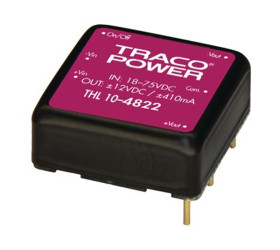 Przetwornica DC-DC, 10W, Uwe 9 → 18 V DC, Uwy ±5V dc, Iwy ±1A, TRACOPOWER