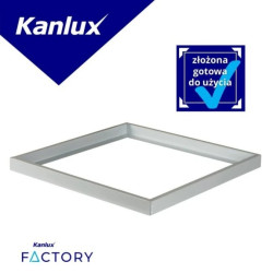 Ramka montażowa natynkowa do Panelu LED ADTR 60x60x45 SR srebrna złożona 27610