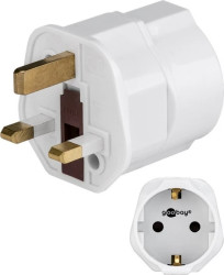 Adapter sieciowy UK, biały