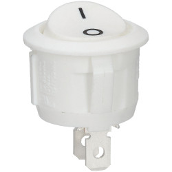 Bulgin R13112AAAB SPST Non Illuminated Off-on White Round Rocker Switch