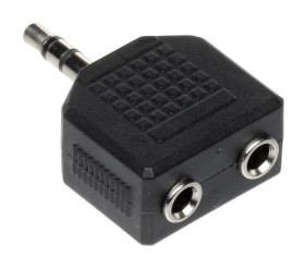 Rozgałęźnik JACK 3,5mm J-W3.5/2J-G3.5