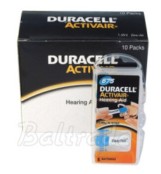 60 x baterie do aparatów słuchowych Duracell ActivAir 675