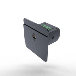 Laserowy czujnik odległości 9-27V DC (schodowy czujnik ruchu) montaż w puszce fi32 kolor czarny DRL-12-9