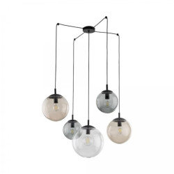 Lampa wisząca z kloszami na długich linkach ESME 5xE27 4796 TK Lighting
