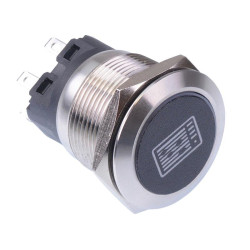 Instrument' Blue LED Momentary 22mm Vandal Push Button Switch SPDT 12V