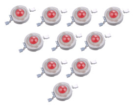 Opencircuit 1W red power led 110 ° - 10 pcs