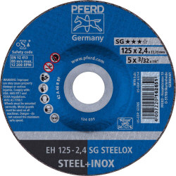 PFERD 61341222 SG Steelox Cutting Disc 125 mm for steel/INOX 25 pcs